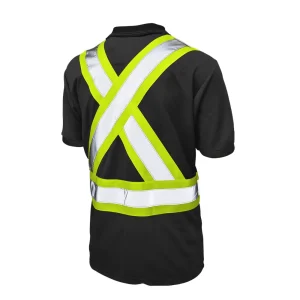 Tough Duck Men’s Birdseye Mesh Short Sleeve Safety Polo Shirt (ST171) - view 2