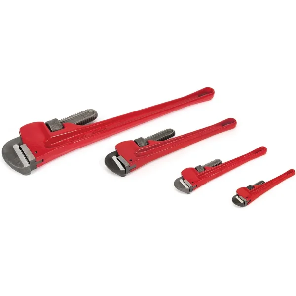 Titan Tools 4-Piece Heavy-Duty Straight Pipe Wrench Set (21304)