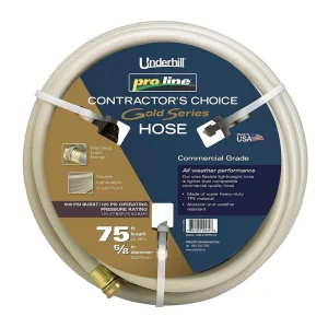 Underhill Proline Gold Series 5/8″ D X 75Ft Hd Garden Water Hose (H58-075PRO-G)