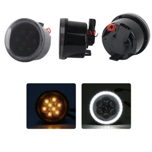 Race Sport Turn Signal Amber LED Light Kit with White DRL HALO (1007642) - view 2