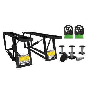 QuickJack 7000Tl Portable Car Lift, A Set Of Wall Hangers, As Well As A Suv Adapter Set. (5175360)