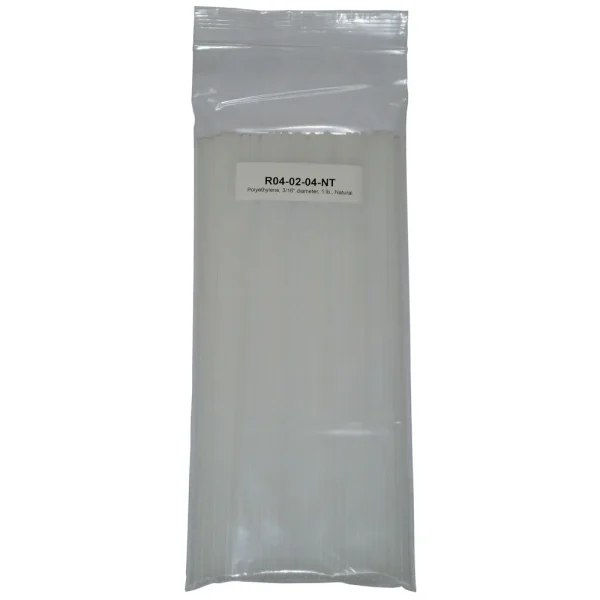 Polyvance Polyethylene Rod (Ldpe), 3/16″ Diameter, 1 Lb., Natural (R04-02-04-NT)