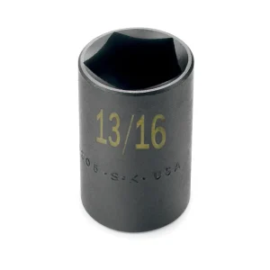 SK Tools 1/2″ Drive 5-Point Utility Socket, Black-Coated, Buffalo Covers (34205) - view 4