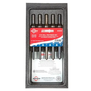 Mayhew 32020 Pneumatic Sets – Roll Pin Punch, 5 Pcs Set
