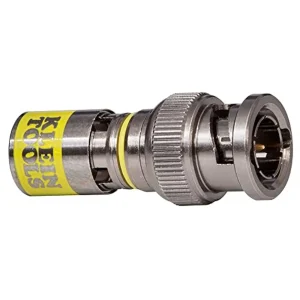 Klein VDV813-607 BNC Compression Coax Connector, for RG6/6Q Coaxial Cables