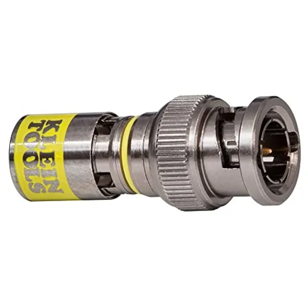 Klein VDV813-607 BNC Compression Coax Connector, for RG6/6Q Coaxial Cables