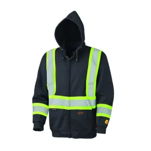 Pioneer Safety Hoodie, High Visibility Black, Cotton, Small (V2570470U-S)