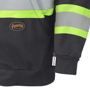 Pioneer Safety Hoodie, High Visibility Black, Cotton, Small (V2570470U-S) - view 2
