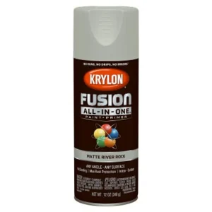 Krylon Fusion K02794007 All-In-1 Matte River Rock Paint + Primer Spray Paint