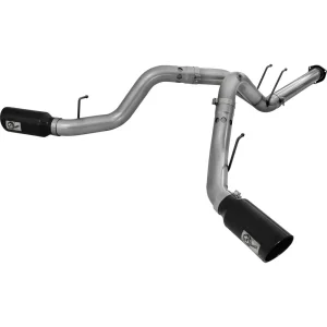 aFe POWER Large Bore-HD 4 Inch Stainless Steel DPF-Back Exhaust – 49-43122B