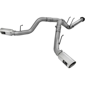 aFe POWER Large Bore-HD 4 Inch Stainless Steel DPF-Back Exhaust – 49-43122P