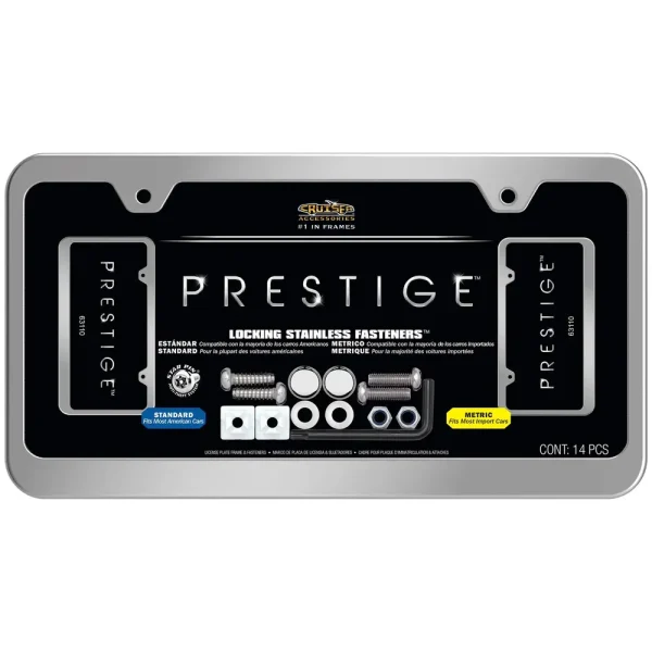 Cruiser Accessories PRESTIGE License Plate Frame – 63110