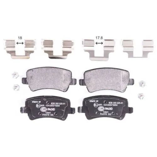 Pagid Brake Systems Pagid Rear Low-Metallic Brake Pads – 355025411