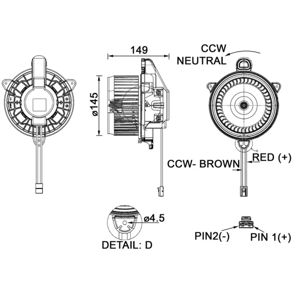 MAHLE Blower Motor – AB277000P