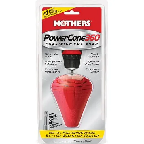 Mothers PowerCone 3-1/2 Inch Diameter 4-1/2 Inch Polishing Tool – 05146