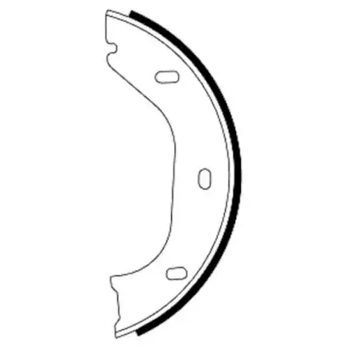 Pagid Brake Systems Pagid 6.300 Inch Bonded Brake Shoe – 355050011