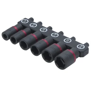 6 Piece SAE Power Nut Driver Set TIT15222
