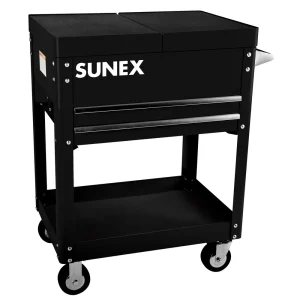 Compact Slide Top Utility Cart – Black