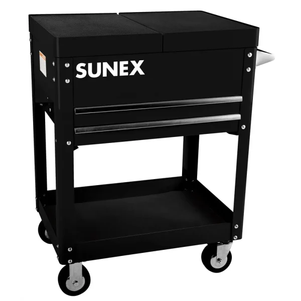 Compact Slide Top Utility Cart – Black