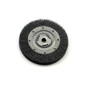 Bench Grinder Wire Wheel, 8″ Diameter, Coarse Crimped Wire, Wide Face, 5/8″ Ar