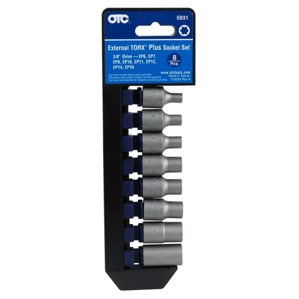 External Torx PLUS Socket Set, 8 Piece OTC5931