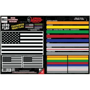 Lethal Threat Vinyl Hero Flag Decal Set – LT88770 - view 4