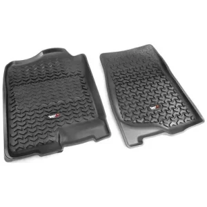 Rugged Ridge All Terrain Black All-Terrain Thermoplastic Floor Mat Set – 82901.01