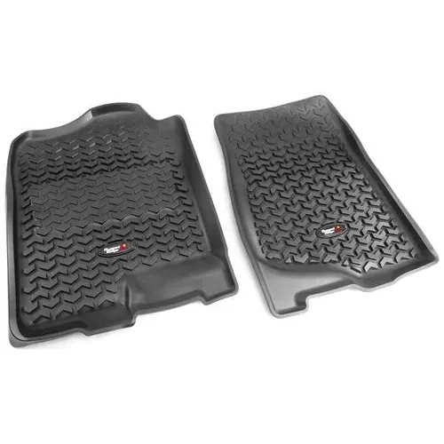 Rugged Ridge All Terrain Black All-Terrain Thermoplastic Floor Mat Set – 82901.01