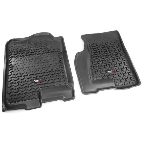 Rugged Ridge All Terrain Black All-Terrain Thermoplastic Floor Mat Set – 82901.02
