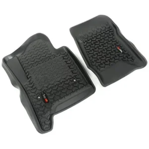 Rugged Ridge All Terrain Black All-Terrain Thermoplastic Floor Mat Set – 82901.04