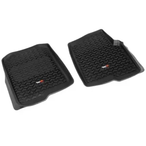 Rugged Ridge All Terrain Black All-Terrain Thermoplastic Floor Mat Set – 82902.01
