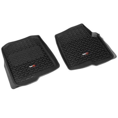 Rugged Ridge All Terrain Black All-Terrain Thermoplastic Floor Mat Set – 82902.01
