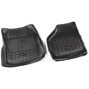 Rugged Ridge All Terrain Black All-Terrain Thermoplastic Floor Mat Set – 82902.07