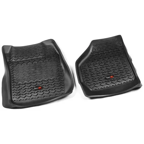 Rugged Ridge All Terrain Black All-Terrain Thermoplastic Floor Mat Set – 82902.07