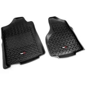 Rugged Ridge All Terrain Black All-Terrain Thermoplastic Floor Mat Set – 82902.30