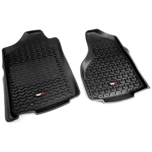 Rugged Ridge All Terrain Black All-Terrain Thermoplastic Floor Mat Set – 82902.30