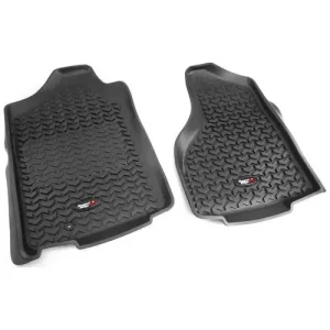 Rugged Ridge All Terrain Black Rubber Floor Mat Set – 82903.01