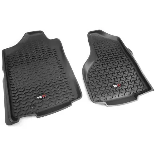 Rugged Ridge All Terrain Black Rubber Floor Mat Set – 82903.01