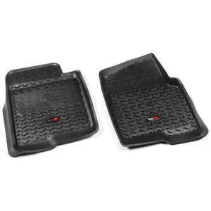 Rugged Ridge All Terrain Black All-Terrain Thermoplastic Floor Mat Set – 82902.31