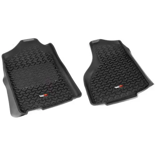 Rugged Ridge All Terrain Black All-Terrain Thermoplastic Floor Mat Set – 82903.05