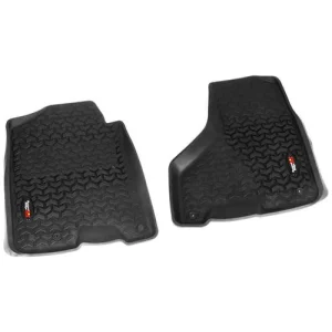 Rugged Ridge All Terrain Black All-Terrain Thermoplastic Floor Mat Set – 82903.08