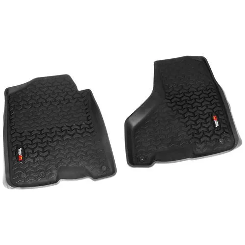 Rugged Ridge All Terrain Black All-Terrain Thermoplastic Floor Mat Set – 82903.08