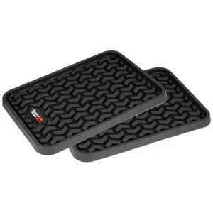 Rugged Ridge All Terrain Black All-Terrain Thermoplastic Floor Mat Set – 82950.01
