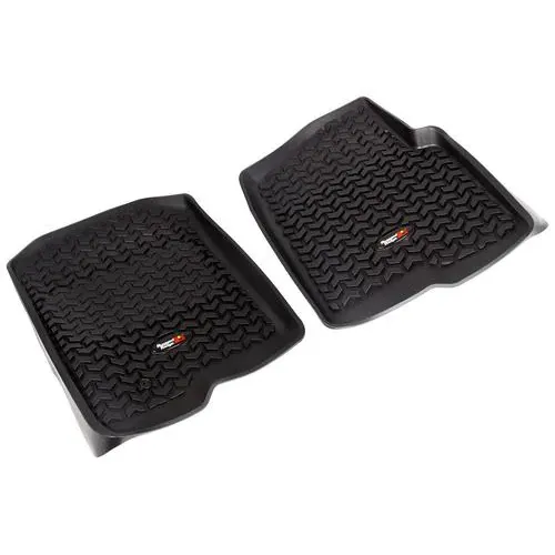Rugged Ridge All Terrain Black All-Terrain Thermoplastic Floor Mat Set – 82987.21