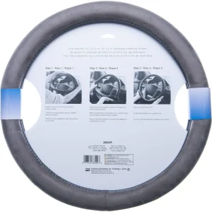 Custom Accessories Steering Wheel Cover Gray – 38552P - view 2