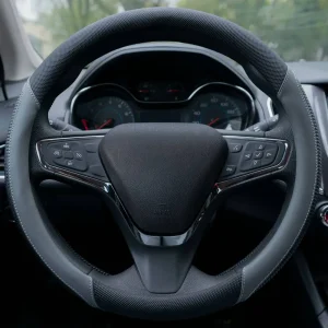 Custom Accessories Steering Wheel Cover Black, Gray – 38667P - view 4
