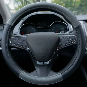 Custom Accessories Steering Wheel Cover Black, Gray – 38850P - view 4