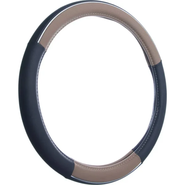 Custom Accessories Steering Wheel Cover Black, Tan – 38859P