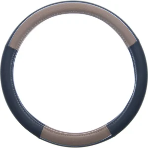 Custom Accessories Steering Wheel Cover Black, Tan – 38859P - view 3