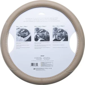 Custom Accessories Steering Wheel Cover Tan – 38855P - view 2
